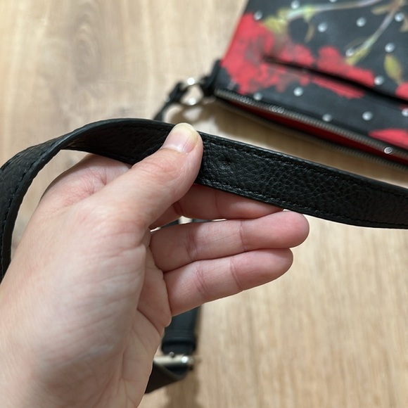 DANA BUCHMAN | Gracie Red Rose Polka Dot Faux Leather Crossbody Bag - Picture 7 of 7